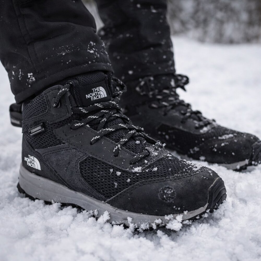 The North Face Kids Hiking Boots – Black | US 3 / EU 35